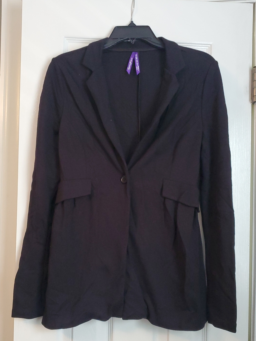 Seraphine Black Single-Button Maternity Blazer